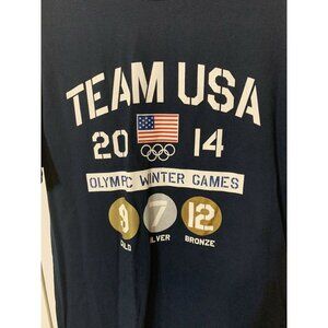 New TEAM USA APPAREL T Shirt 2014 Olympic Winter Games Win Count Men’s Sz L‎ NWT